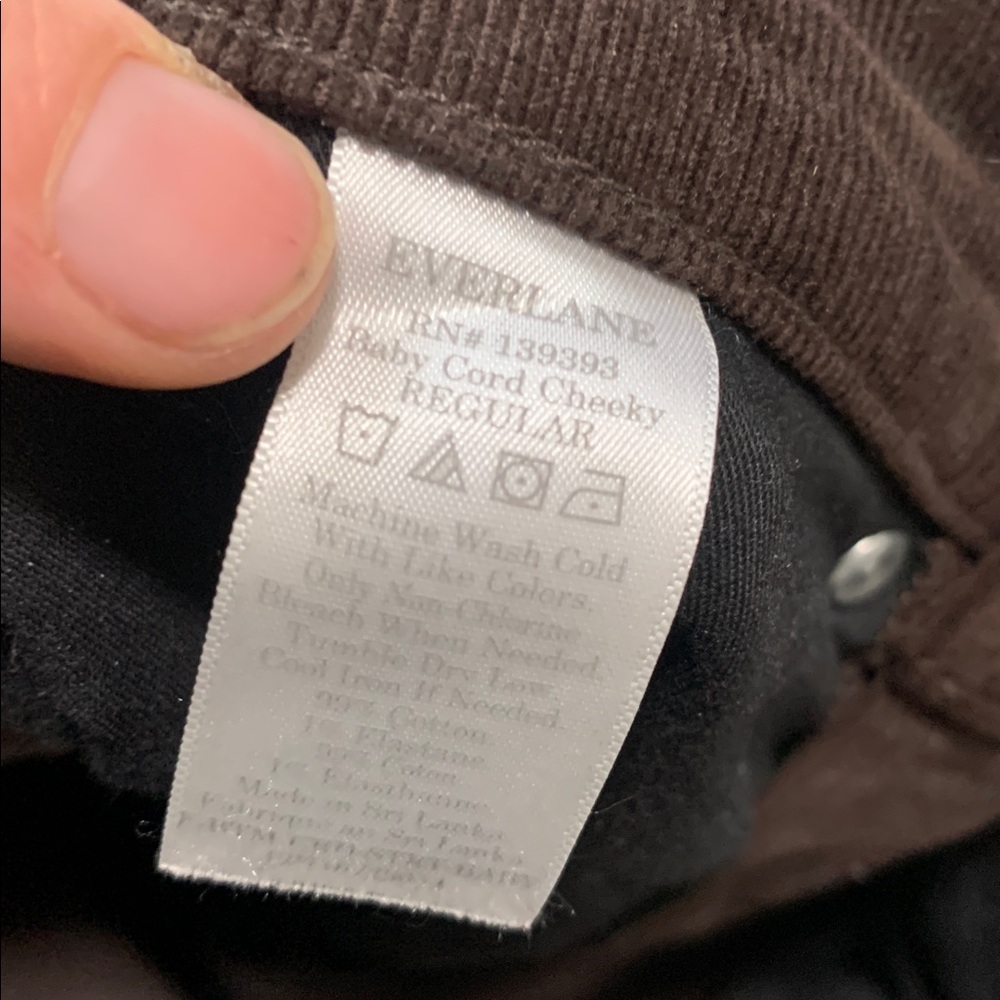 Everlane Dark Brown Corduroy Tapered Pants - Picture 10 of 10
